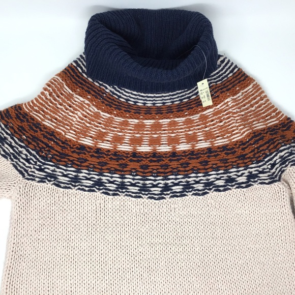 NWT Madewell Brookdale Fair Isle Turtleneck Sweater - Picture 10 of 11